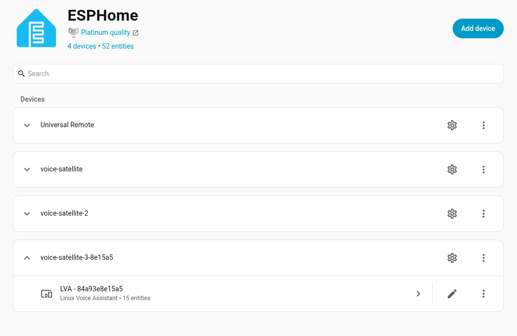 Device page overview